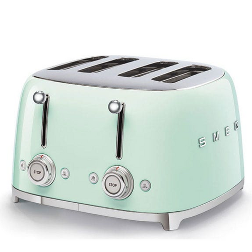 Smeg Retro Style 4 Slice Toaster - Pastel Green